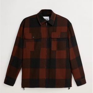 Brand New Zara Plaid puffer Jacket!